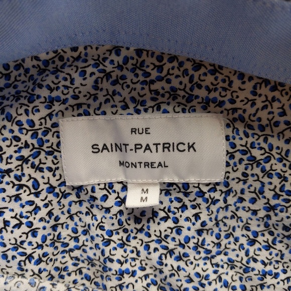 Men's Blue Floral Casual Button Down Shirt - Picture 5 of 9